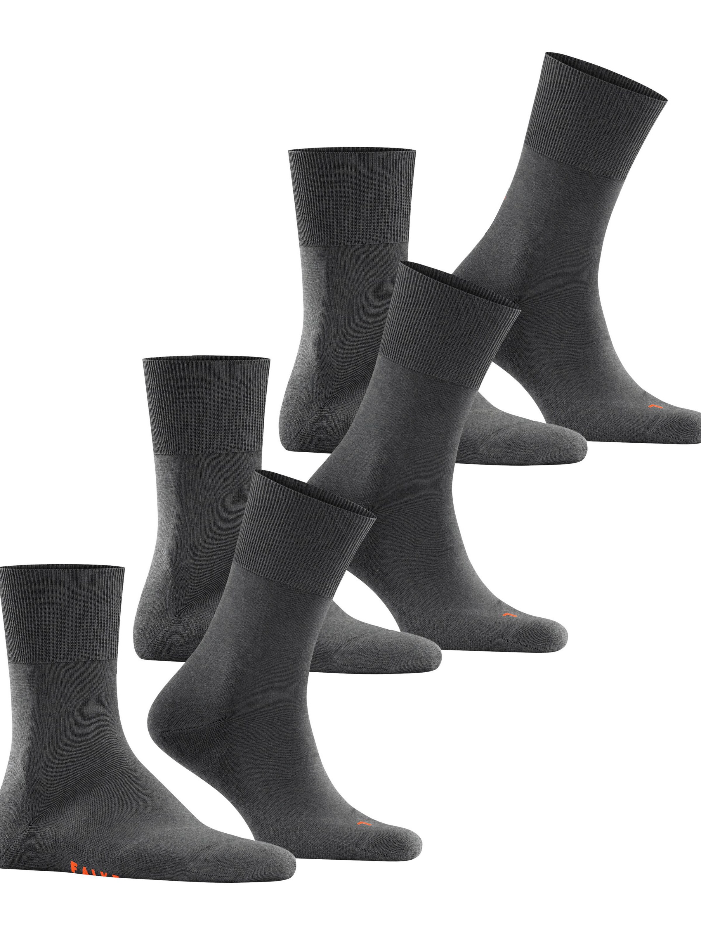 FALKE Socks 'Run 3-Pack' in Grey