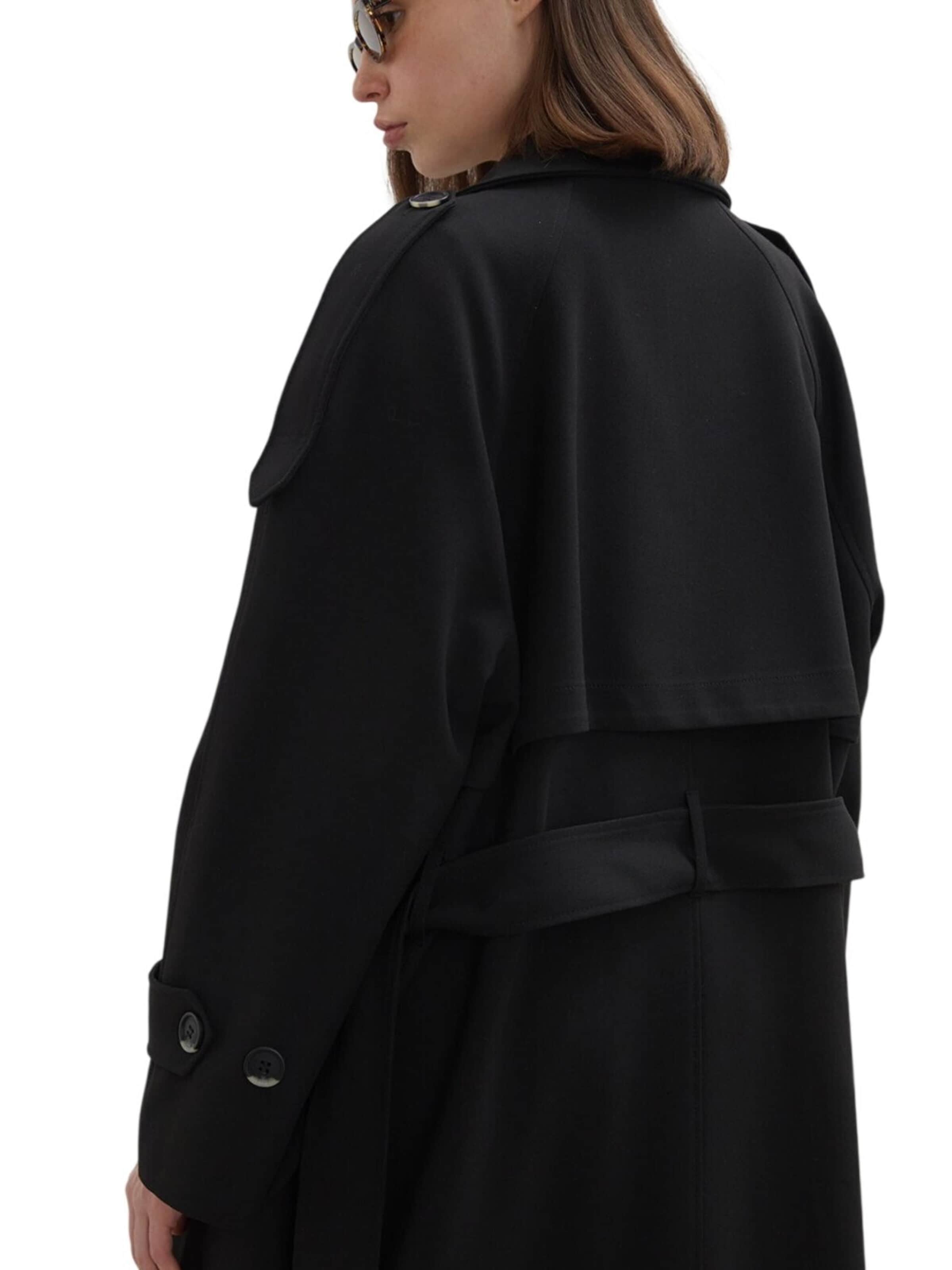 MANUKA Between-Seasons Coat in Black