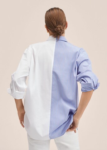 MANGO Bluse in Blau