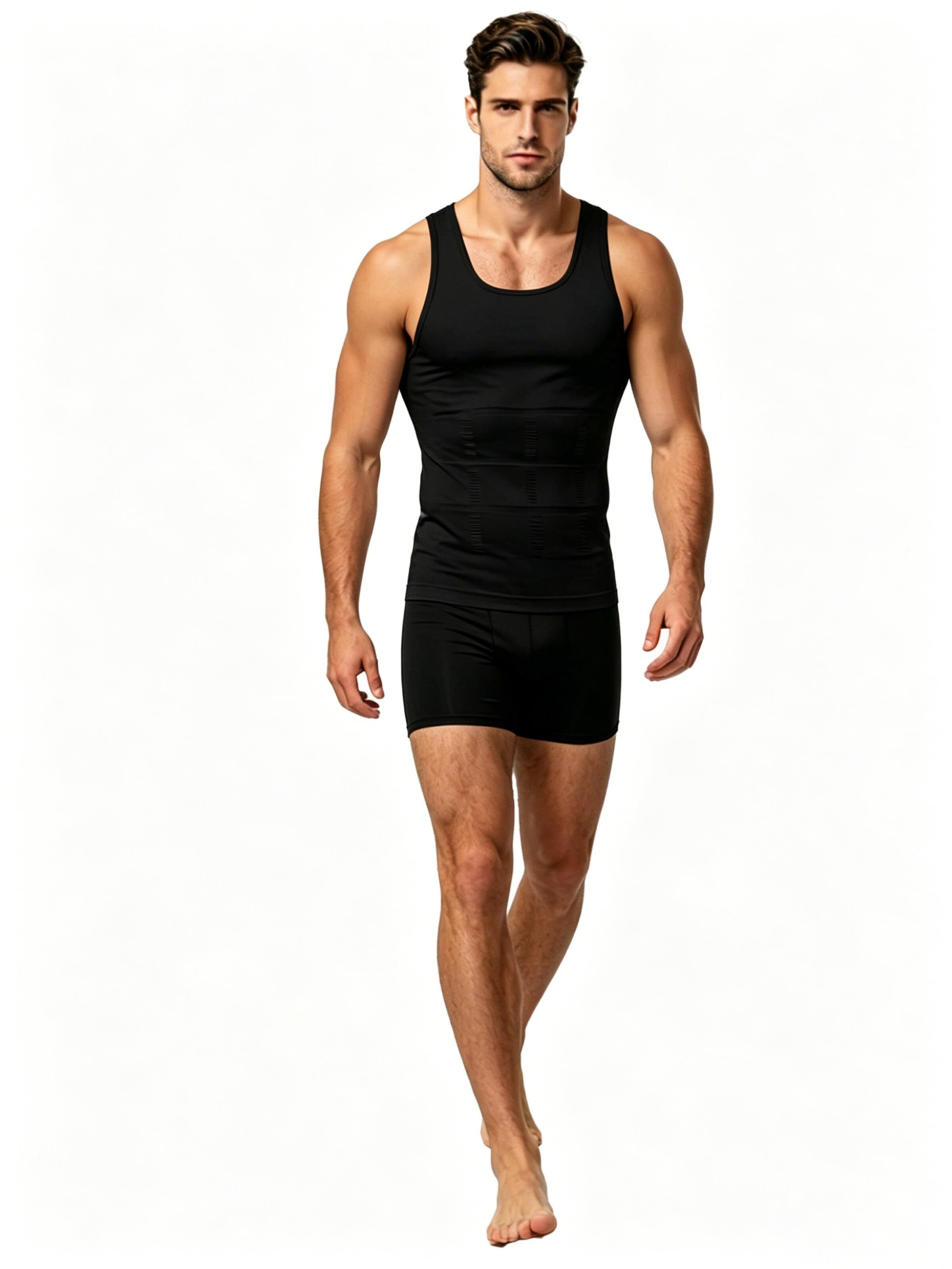 MEETWEE Shirt '2-Pack Shapewear Tank Top' in Zwart