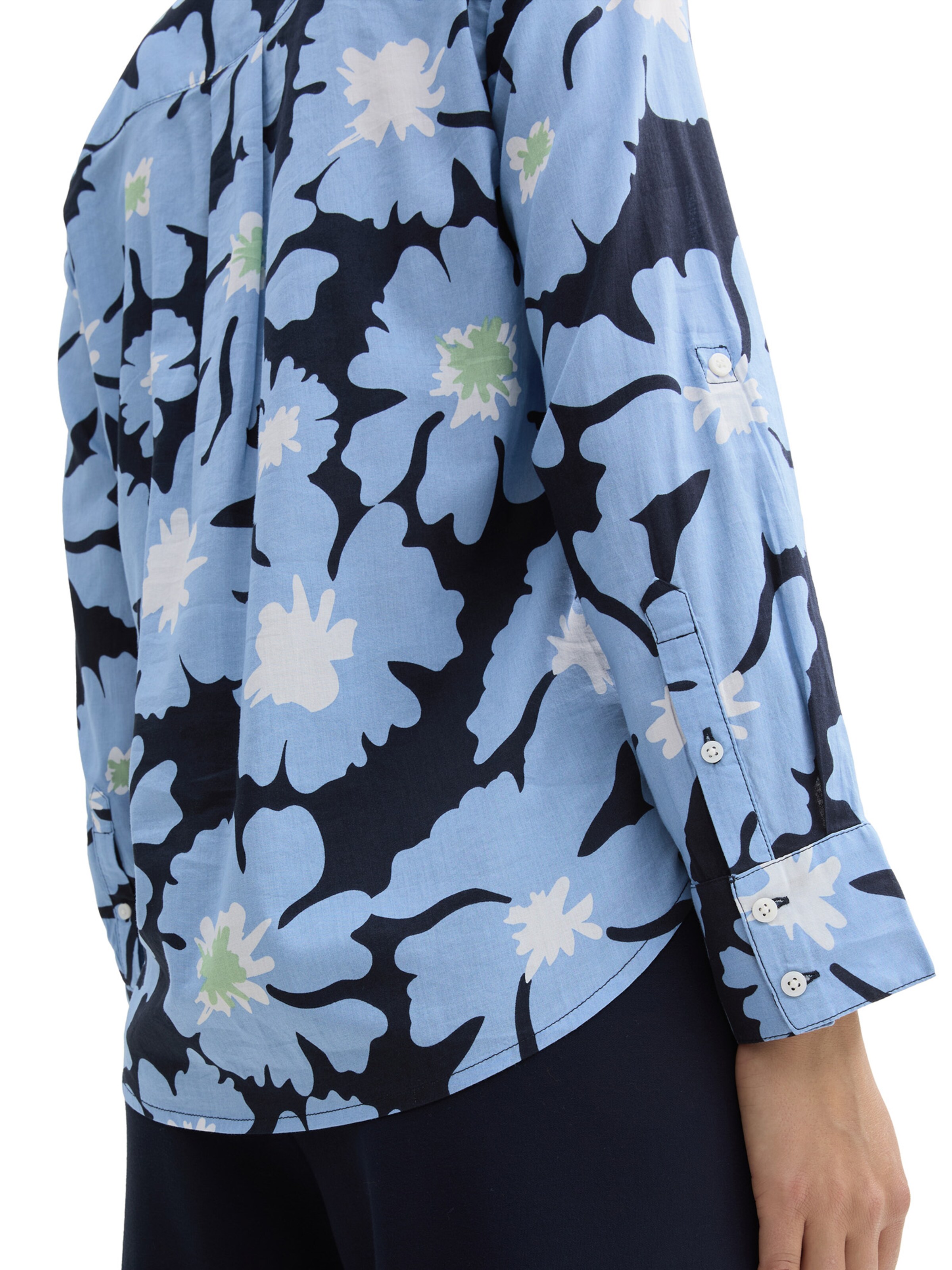 TOM TAILOR Bluse i blå