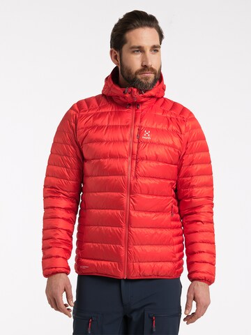 Haglöfs Outdoor jacket 'Roc Down' in Red: front