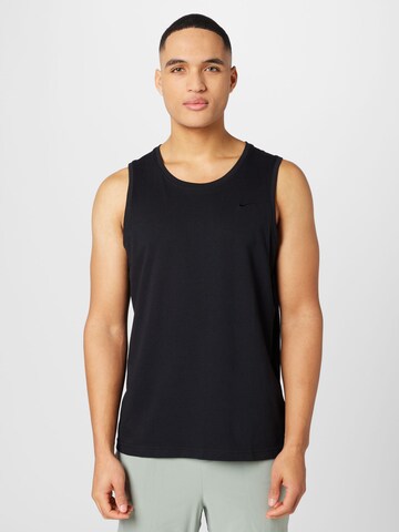 NIKE - Camiseta funcional en negro: frente