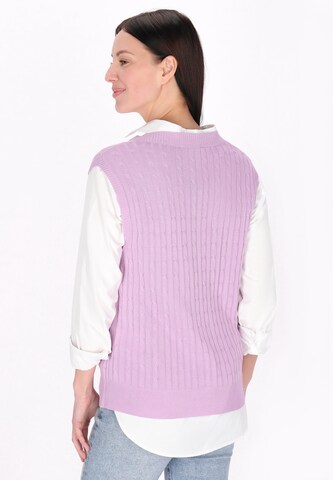usha BLUE LABEL Gebreide bodywarmer in Lila