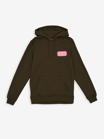 ABOUT YOU DROP Sweatshirt 'Selflove Club' in Brown: front