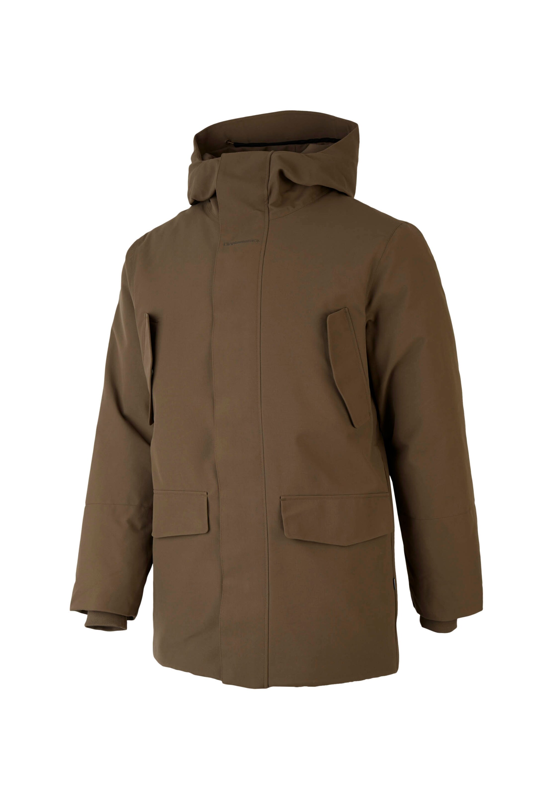Cleptomanicx Parka 'Reset' in Braun