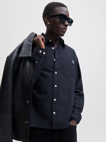 JACK & JONES - Ajuste confortable Camisa 'Menton' en azul