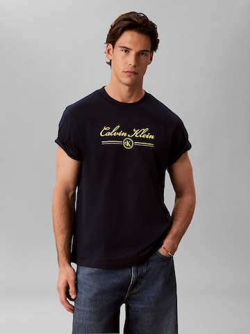 regular Maglietta di Calvin Klein Jeans in blu: frontale
