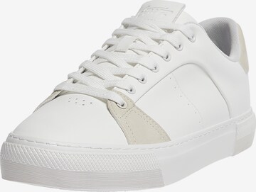 Baskets basses Pull&Bear en blanc : devant