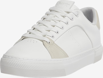 Pull&Bear Sneakers low i hvit: forside