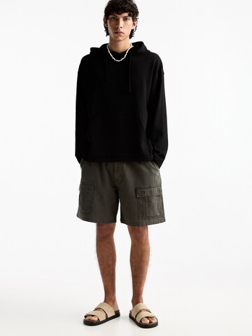 Pull&Bear Loosefit Cargobyxa i grön