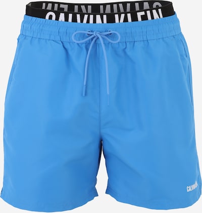 Calvin Klein Swimwear Uimashortsit 'Intense Power' värissä sininen / musta / valkoinen, Tuotenäkymä