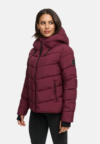 Veste d’hiver MARIKOO en rouge : devant