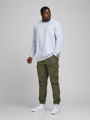 Jack & Jones Plus - Tapered Calças cargo 'Paul' em verde