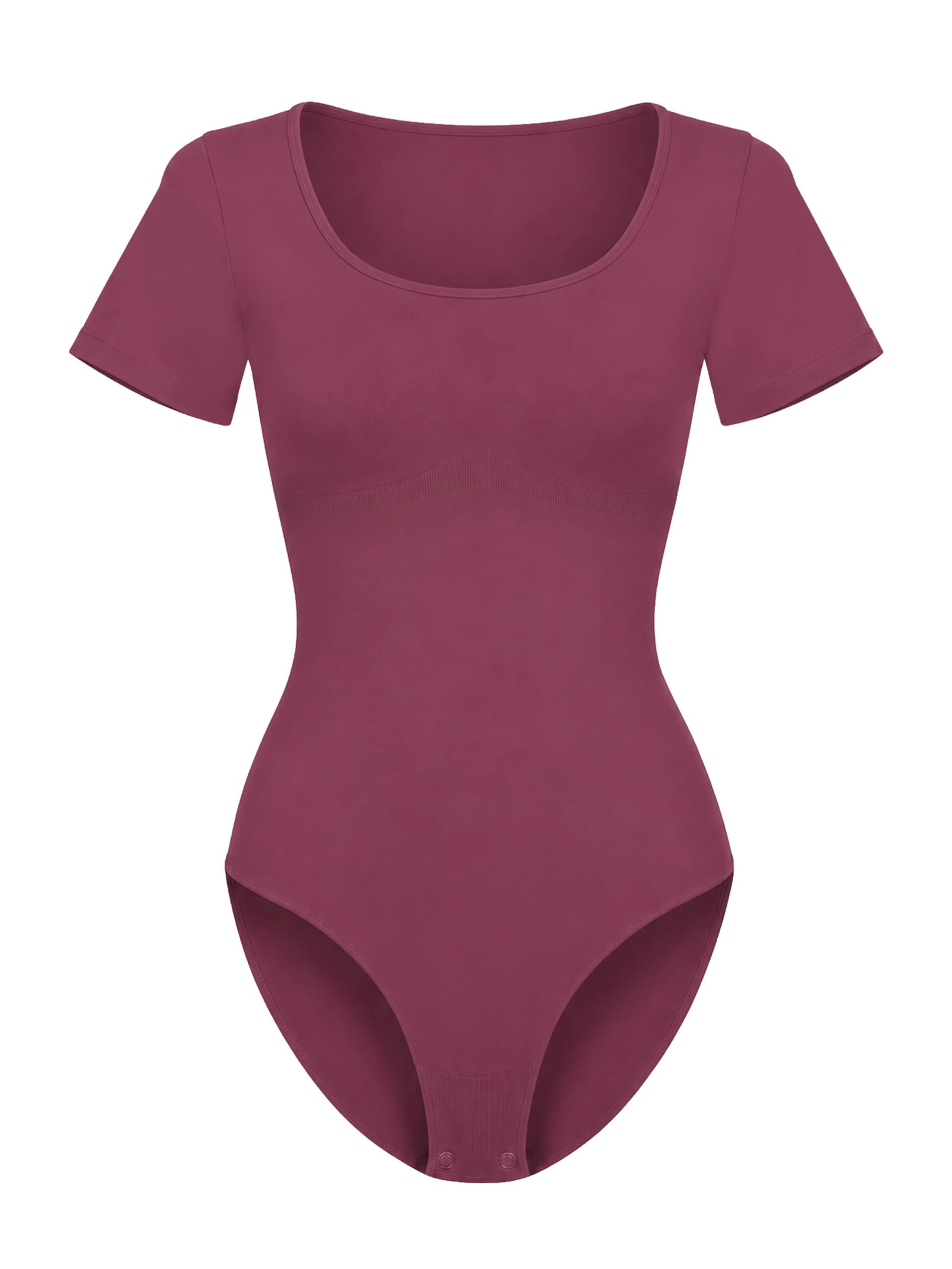 cfab Shapingbody 'Tshirt Sculpting Bodysuit with Slip'‌‌‌‌‌‌‌‌‌ in Lila: Vorderseite