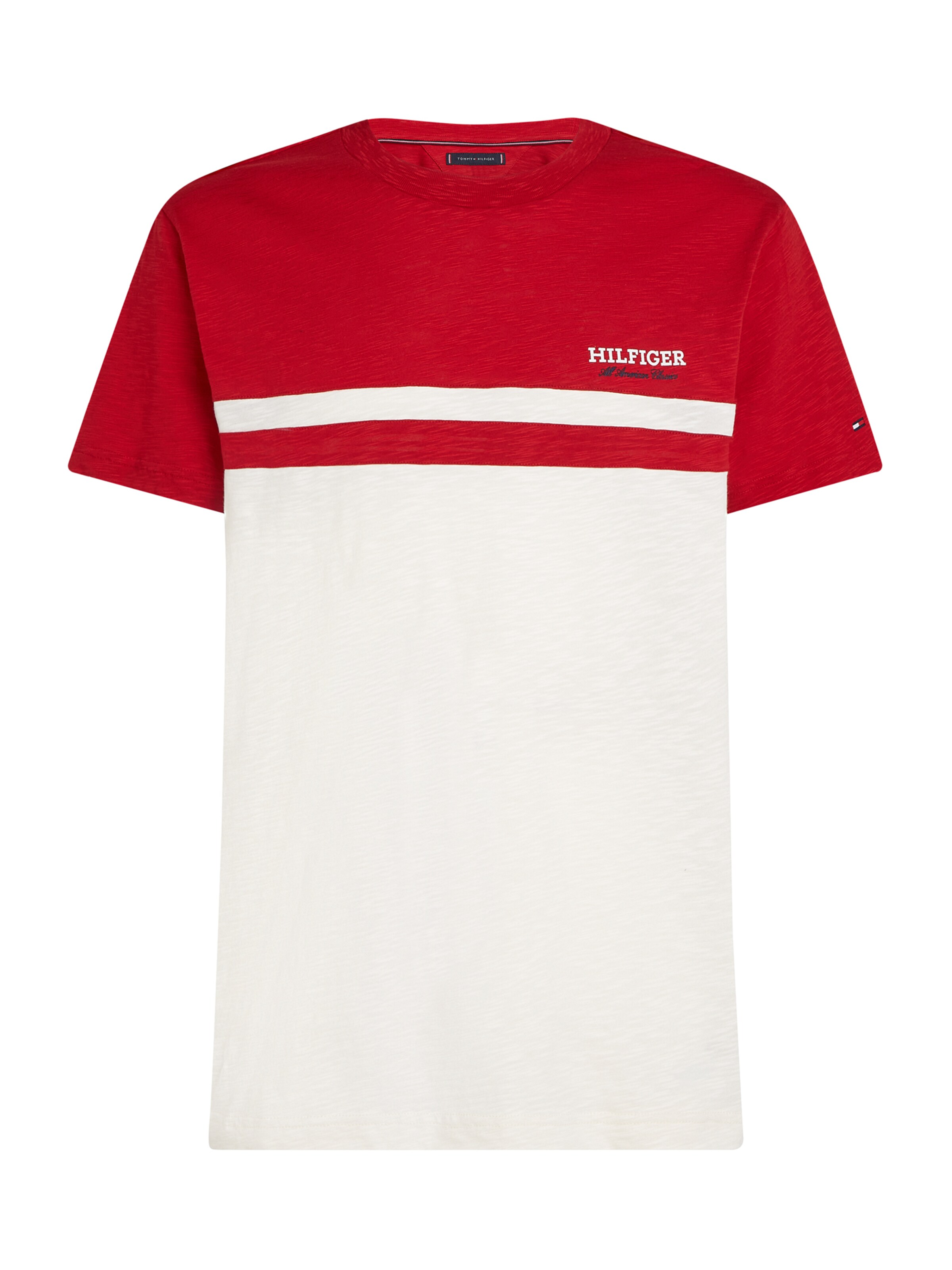 TOMMY HILFIGER Тениска в червено: отпред