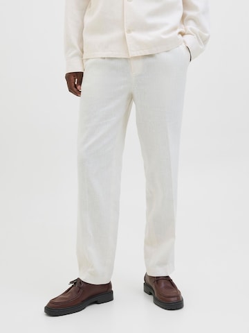 Loosefit Pantalon à pince 'JPRMarcus' JACK & JONES en blanc : devant