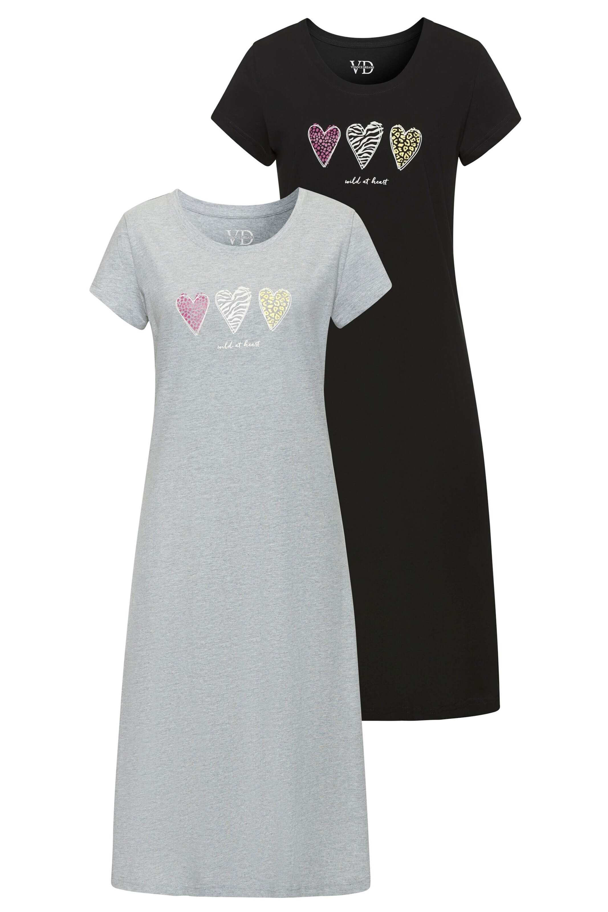 VIVANCE Nightgown in Grey: front