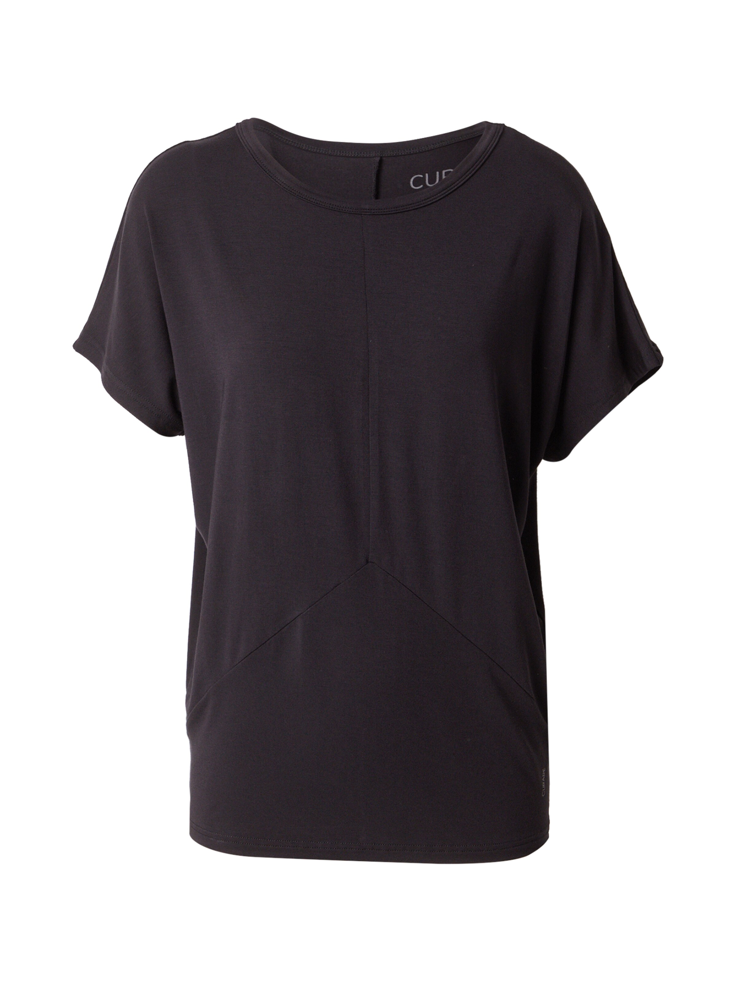 CURARE Yogawear Funkcionalna majica | črna barva: sprednja stran
