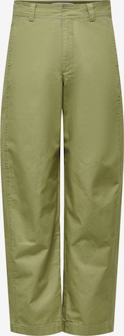 Barrel Pantalon 'JDYSelma' JDY en vert : devant