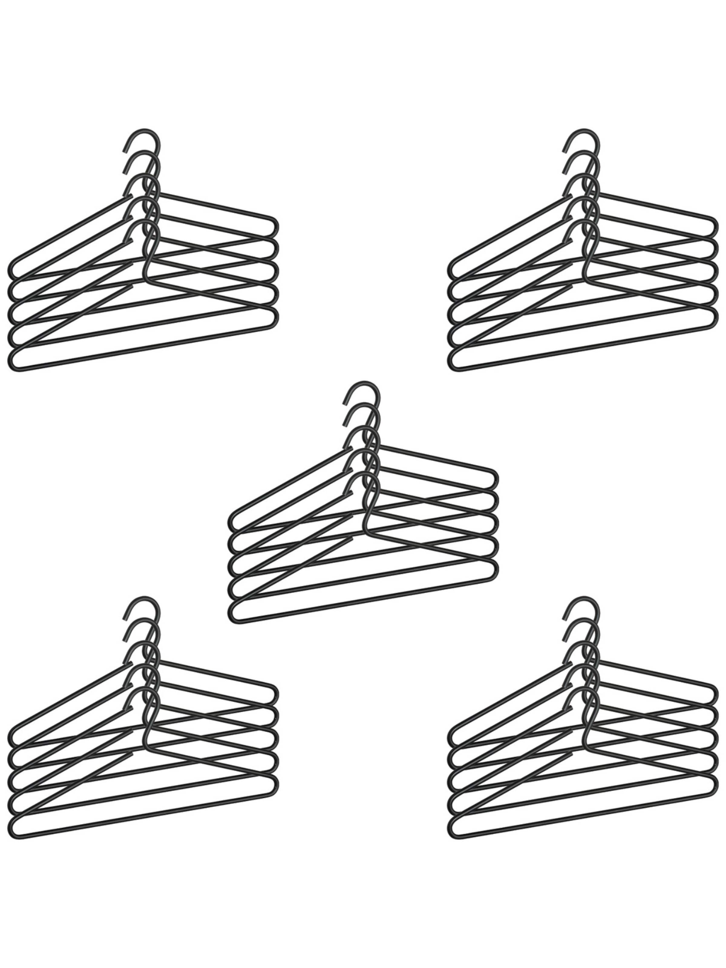 Wenko Kleiderbügel= in Schwarz: Vorderseite