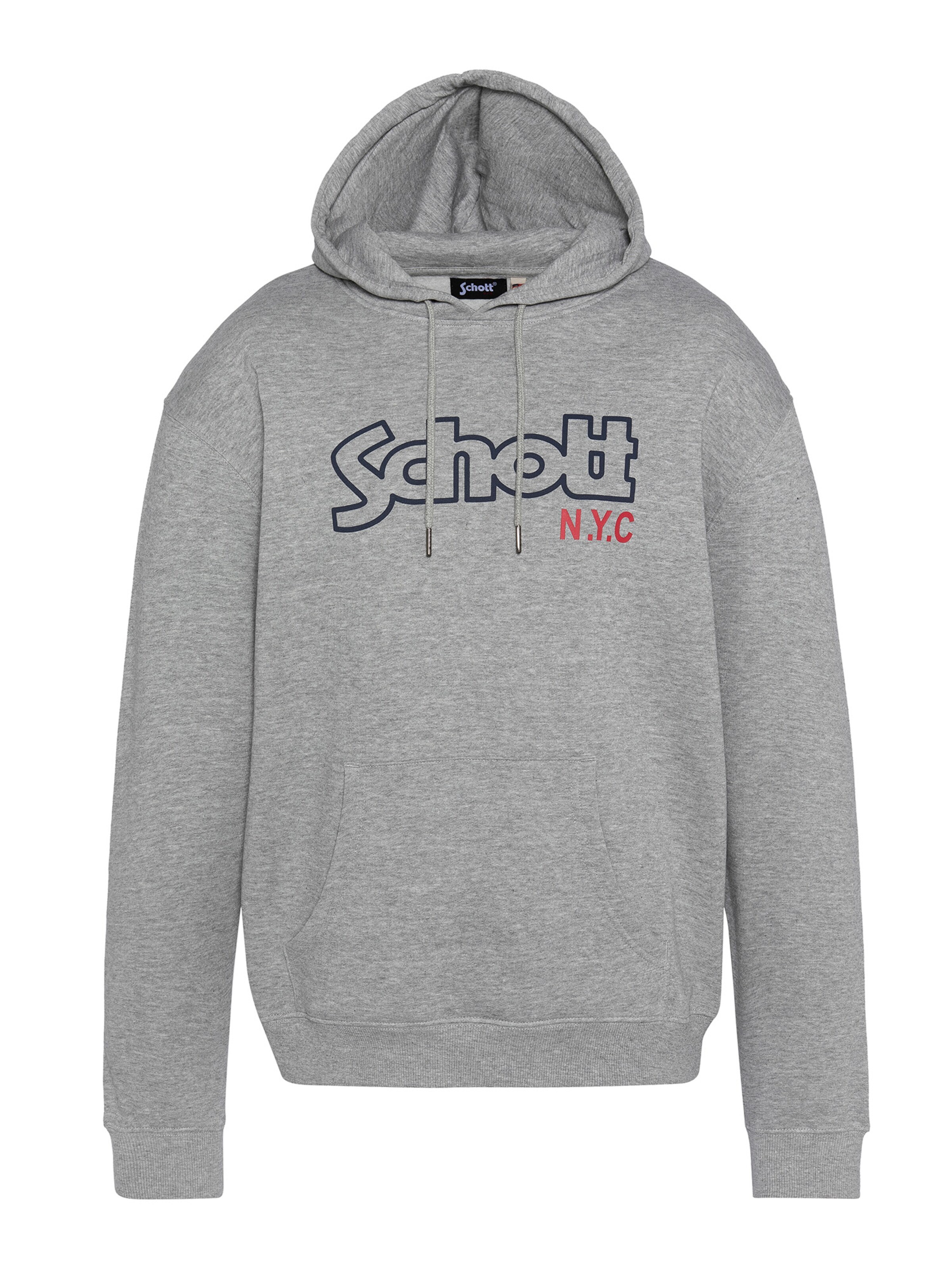 Sweat-shirt Schott NYC en gris : devant