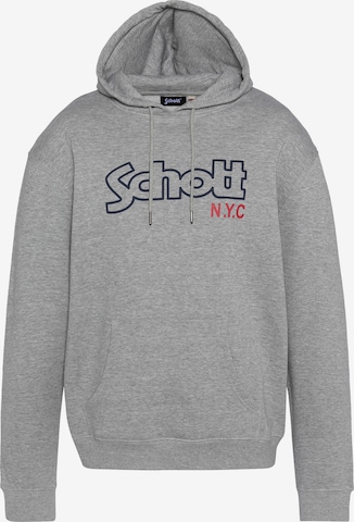 Sweat-shirt Schott NYC en gris : devant
