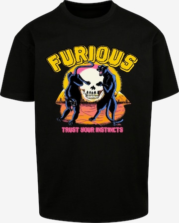 Maglietta 'Furious' di 2Y Premium in nero: frontale