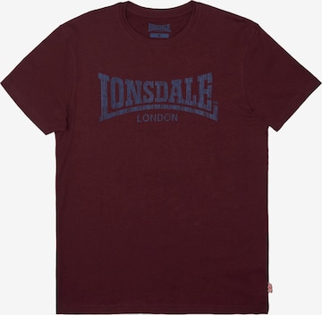 LONSDALE Koszulka w kolorze czerwony: przód
