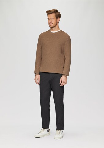 Regular Pantalon chino s.Oliver en gris : devant