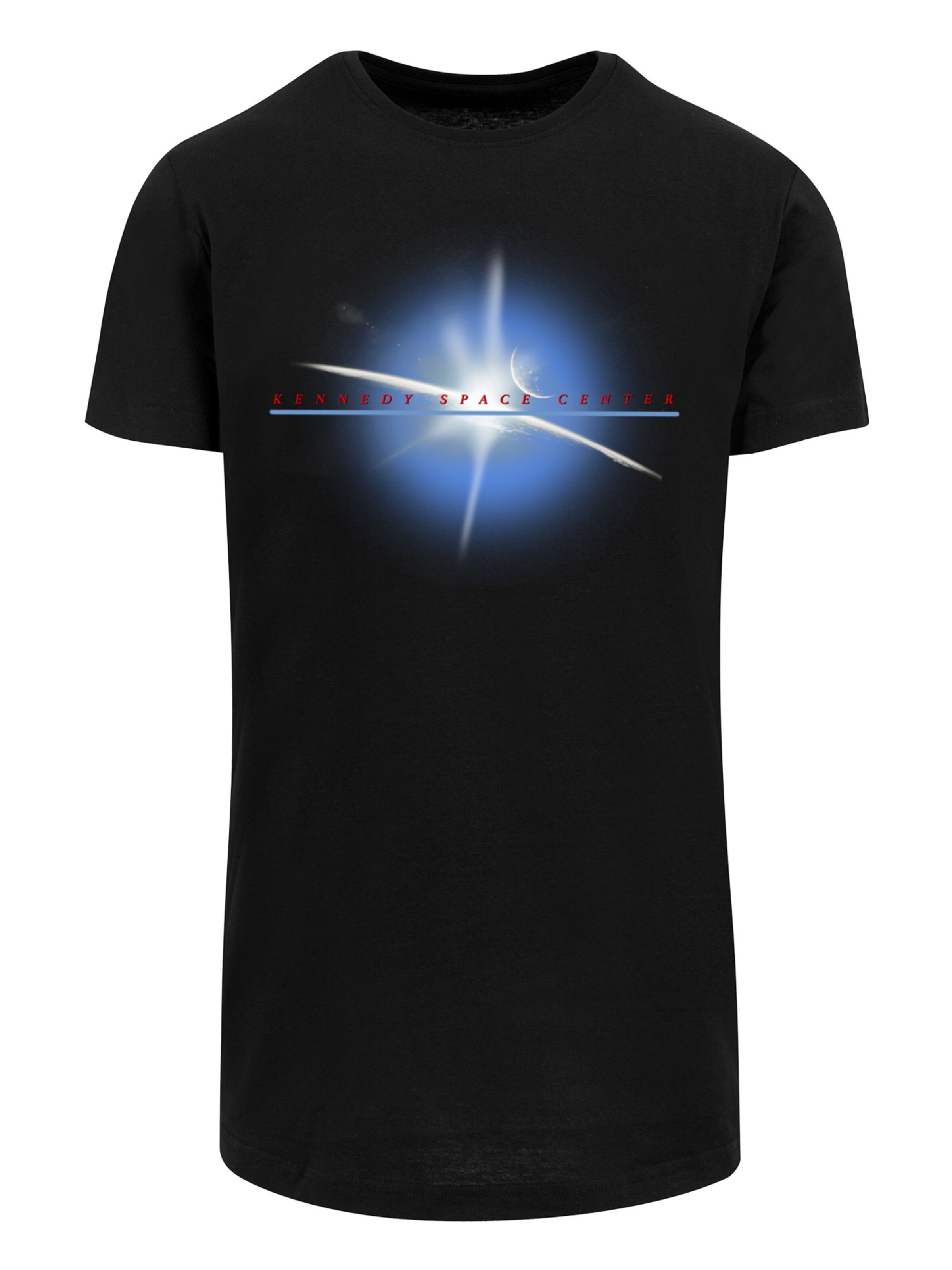 T-Shirt 'NASA Kennedy Space Centre Planet' F4NT4STIC en noir : devant