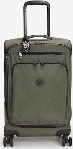 Trolley 'New Youri Spin' di KIPLING in verde: frontale