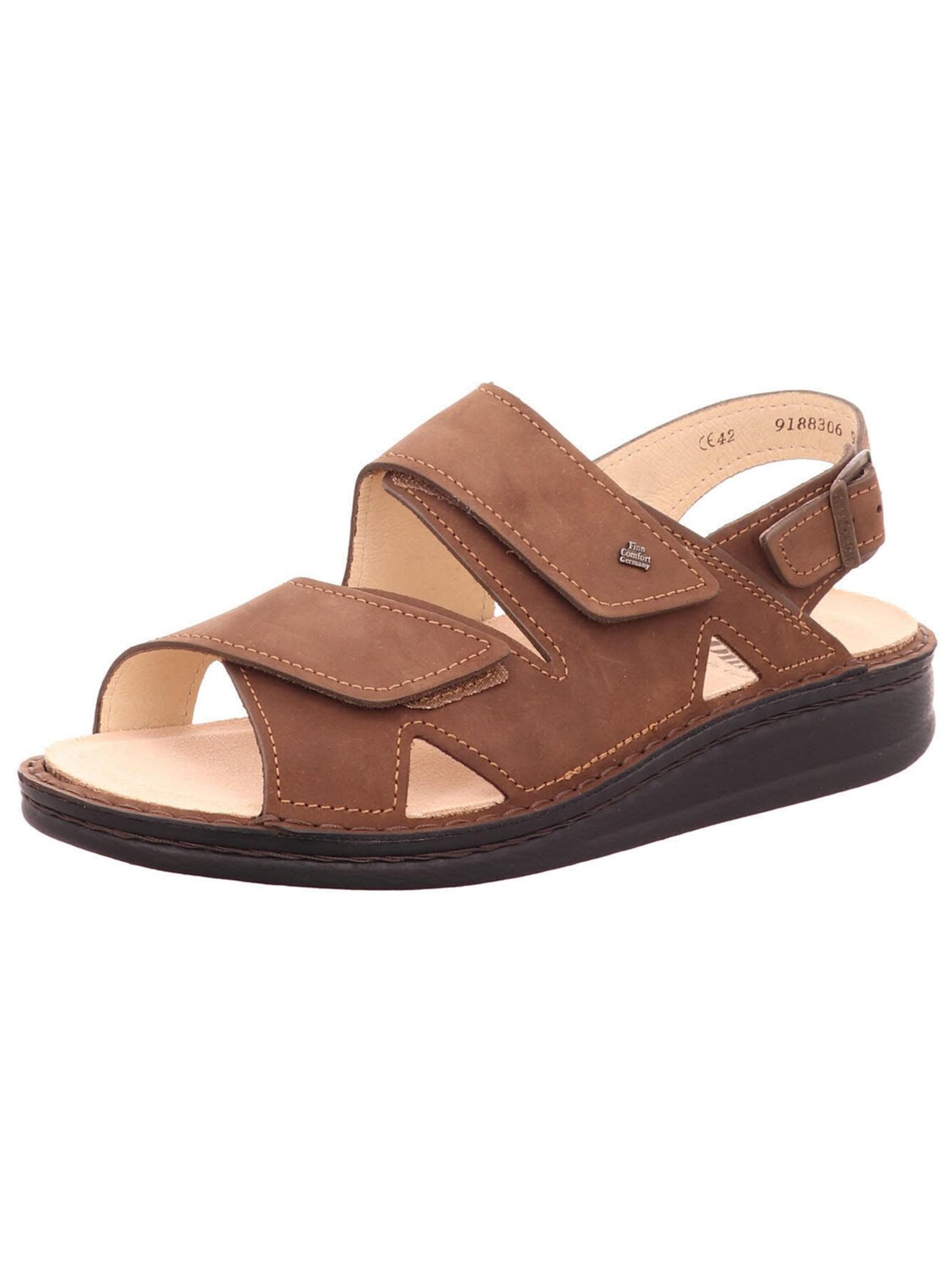 Finn Comfort Sandale 'Sandale Herren 81528-260233 Nubukleder in braun'‌‌ in Braun: Vorderseite