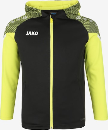 JAKO Athletic Jacket in Black: front