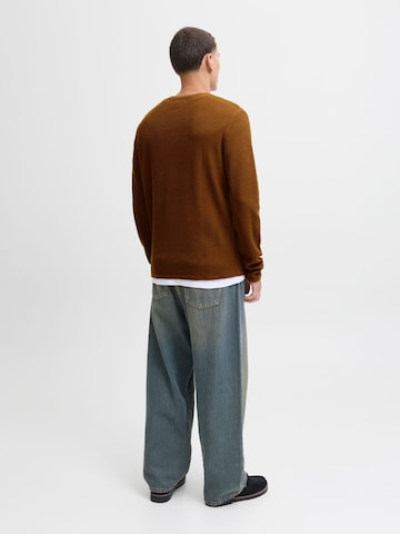 JACK & JONES Pullover 'JJECOOPER' in Braun