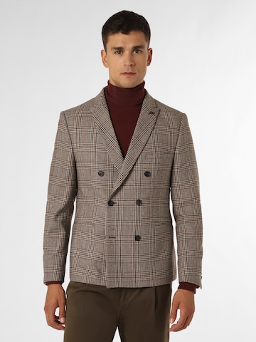 Coupe slim Veste de costume ' Brixdon ' Finshley & Harding London en beige : devant