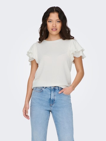 ONLY - Camiseta 'KATE' en blanco: frente