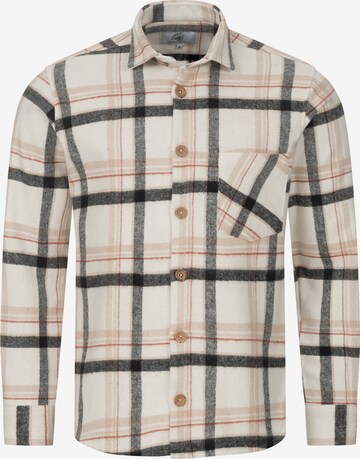 Rock Creek Button Up Shirt in Beige: front