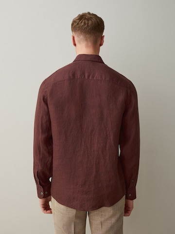 Coupe regular Chemise Next en marron