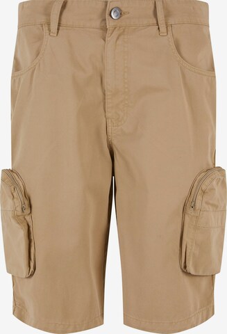 Urban Classics Cargo Pants in Beige: front