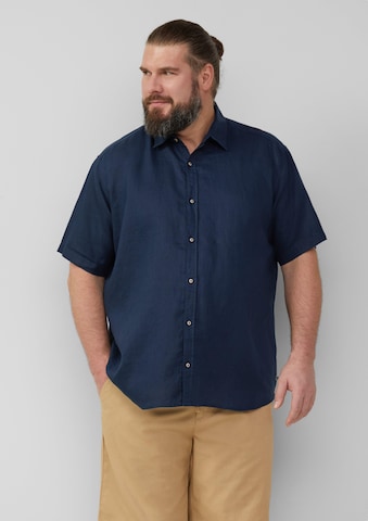 Fit confort Chemise s.Oliver en bleu : devant