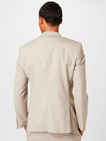 BOSS Black Slimfit Kostym 'Huge' i beige