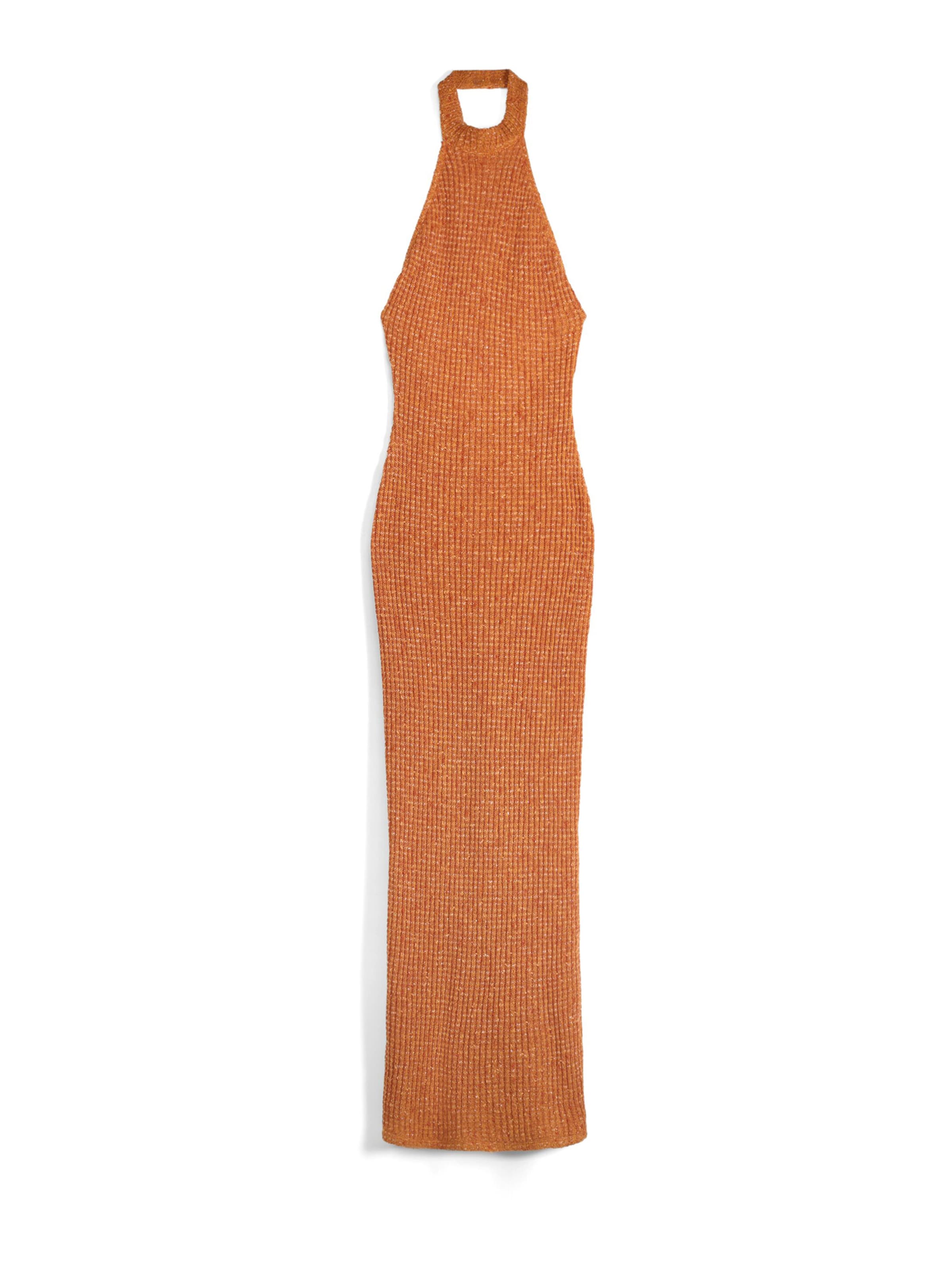 Abito in maglia di Bershka in arancione: frontale