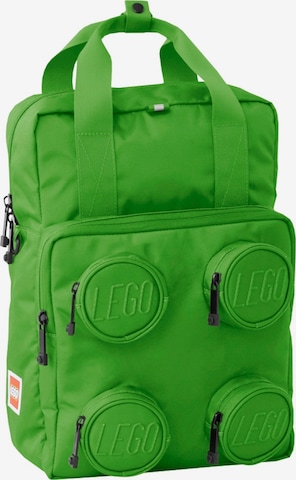 LEGO Backpack 'Brick' in Green: front