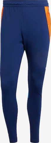 Tapered Pantaloni sportivi 'Juventus Turin Tiro 24 Competition' di ADIDAS PERFORMANCE in blu: frontale