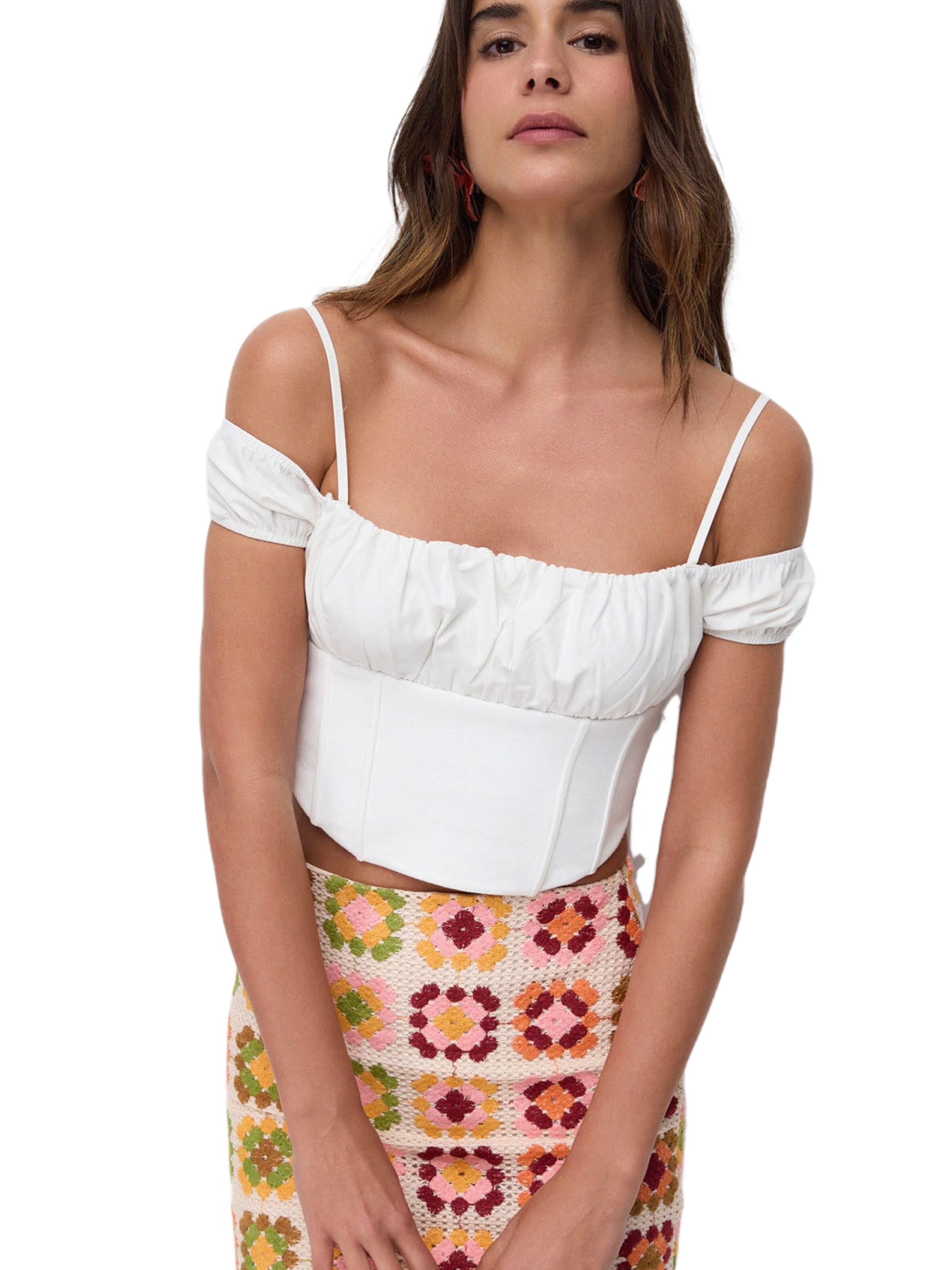 No Matter What Blouse in Beige: voorkant