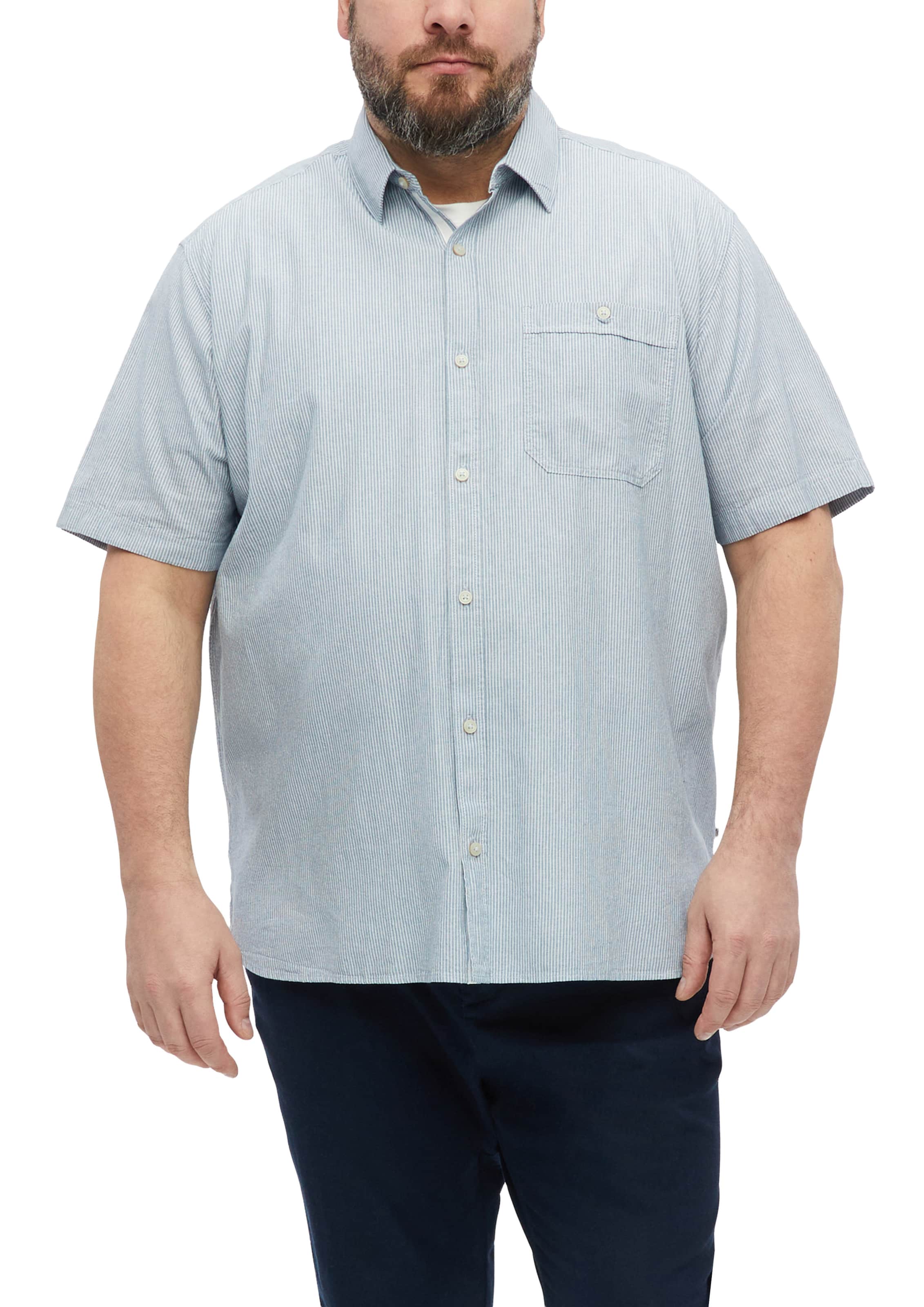 Fit confort Chemise s.Oliver Red Label Big & Tall en bleu