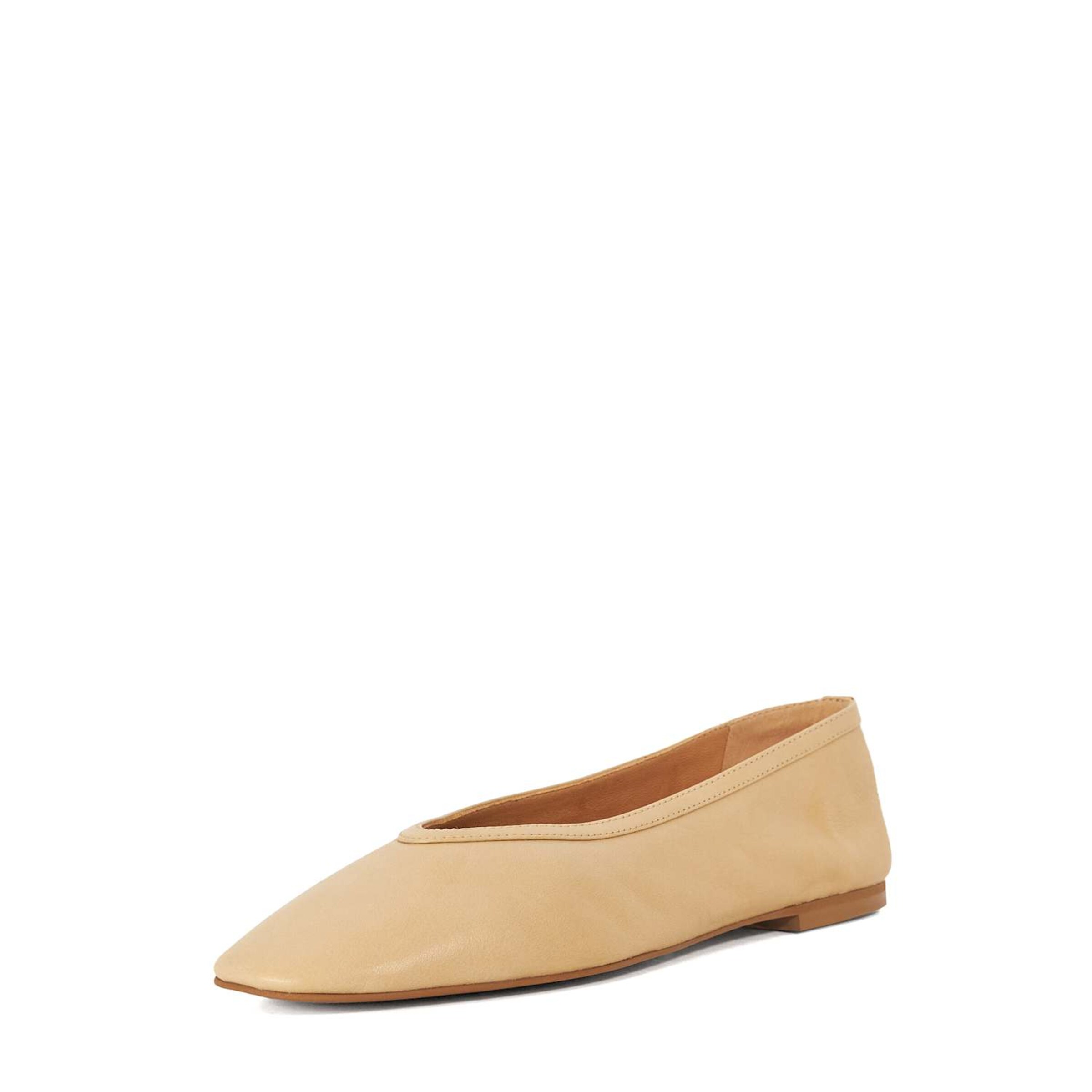 Dune LONDON Ballerines en cappuccino, Vue avec produit