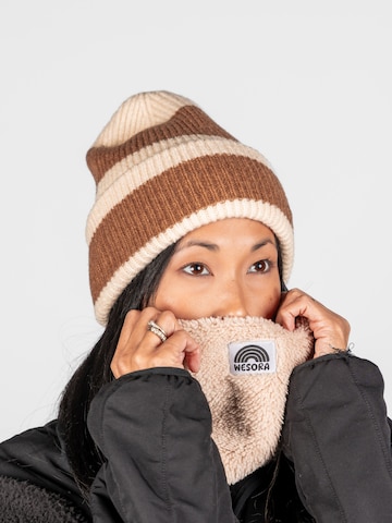 WESORA GmbH Beanie 'Mütze - Twist Recyceld' in Beige: front