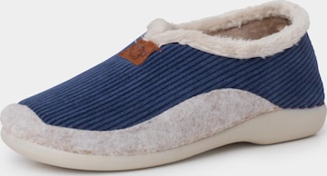 Pisamonas - Zapatillas de casa en azul: frente